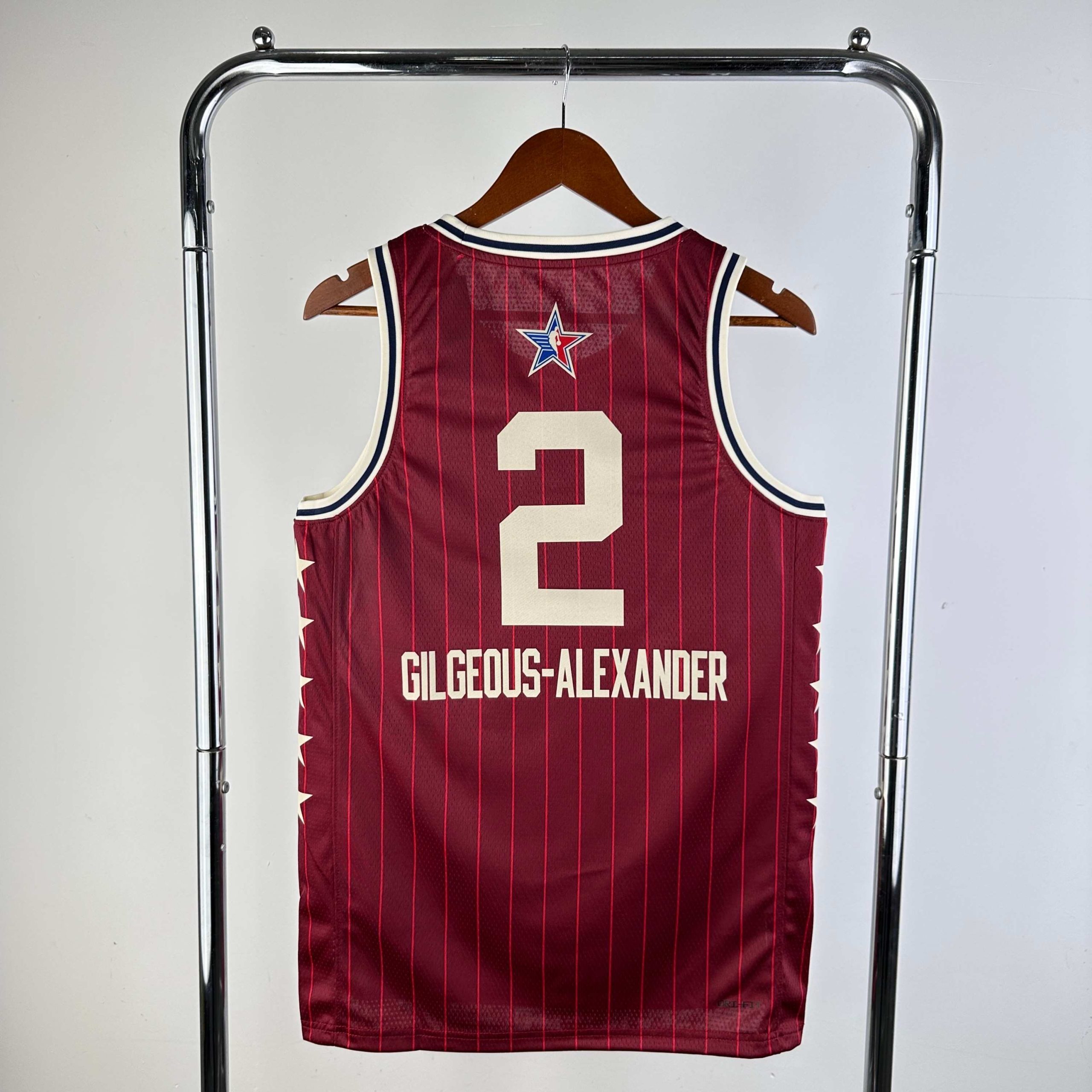 2024 season all star red #2 shai gilgeous alexander jersey image 2 2024 Season All-Star Red #2 Shai Gilgeous-Alexander Jersey - Image 2