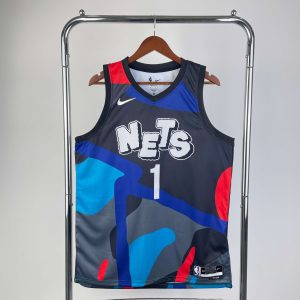 2024 Season Brooklyn Nets City Edition #1 Mikal Bridges Jersey - Image 1