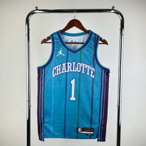 2024 Season Charlotte Hornets Retro #1 LaMelo Ball Jersey - Image 1
