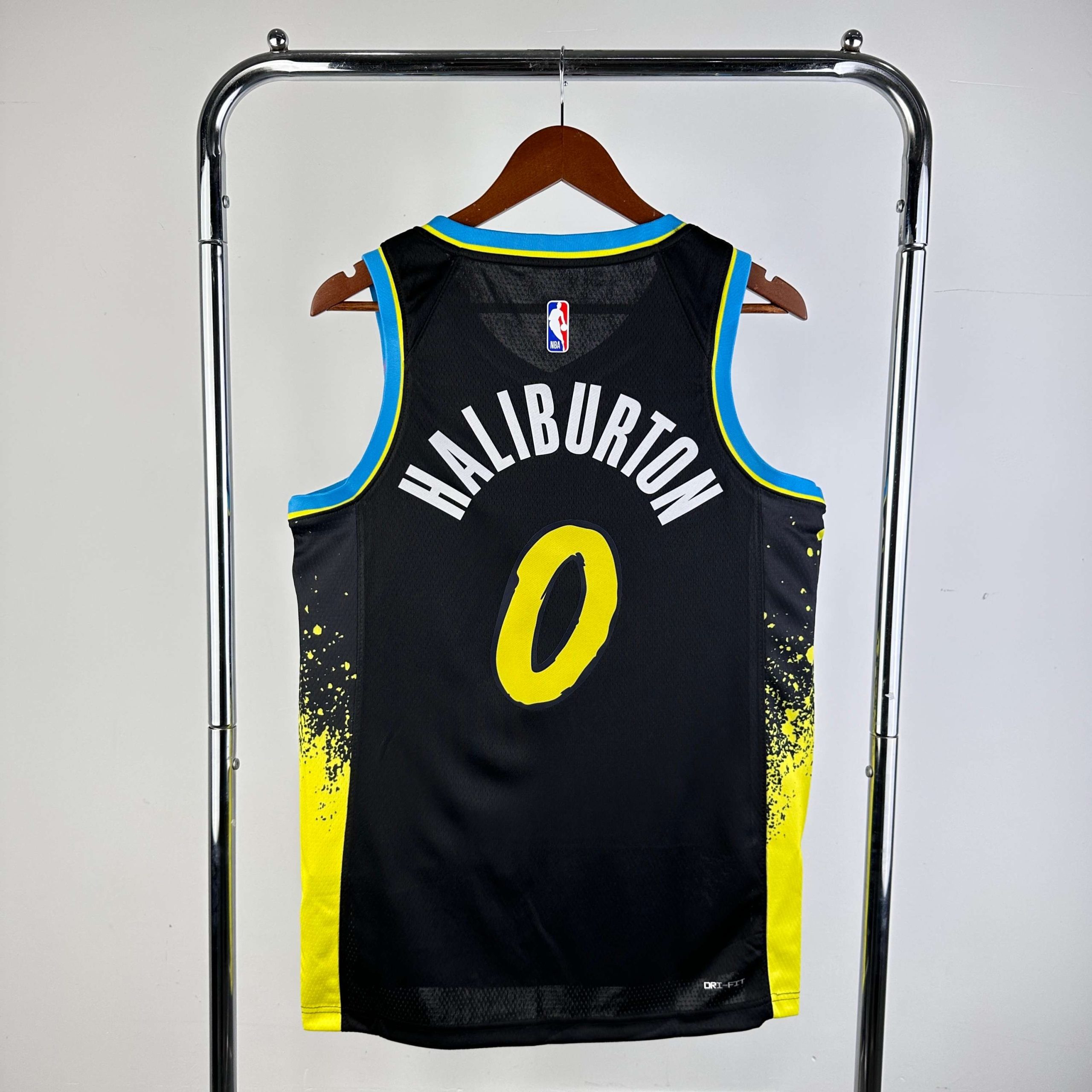2024 season indiana pacers city edition #0 tyrese haliburton jersey image 2 2024 Season Indiana Pacers City Edition #0 Tyrese Haliburton Jersey - Image 2