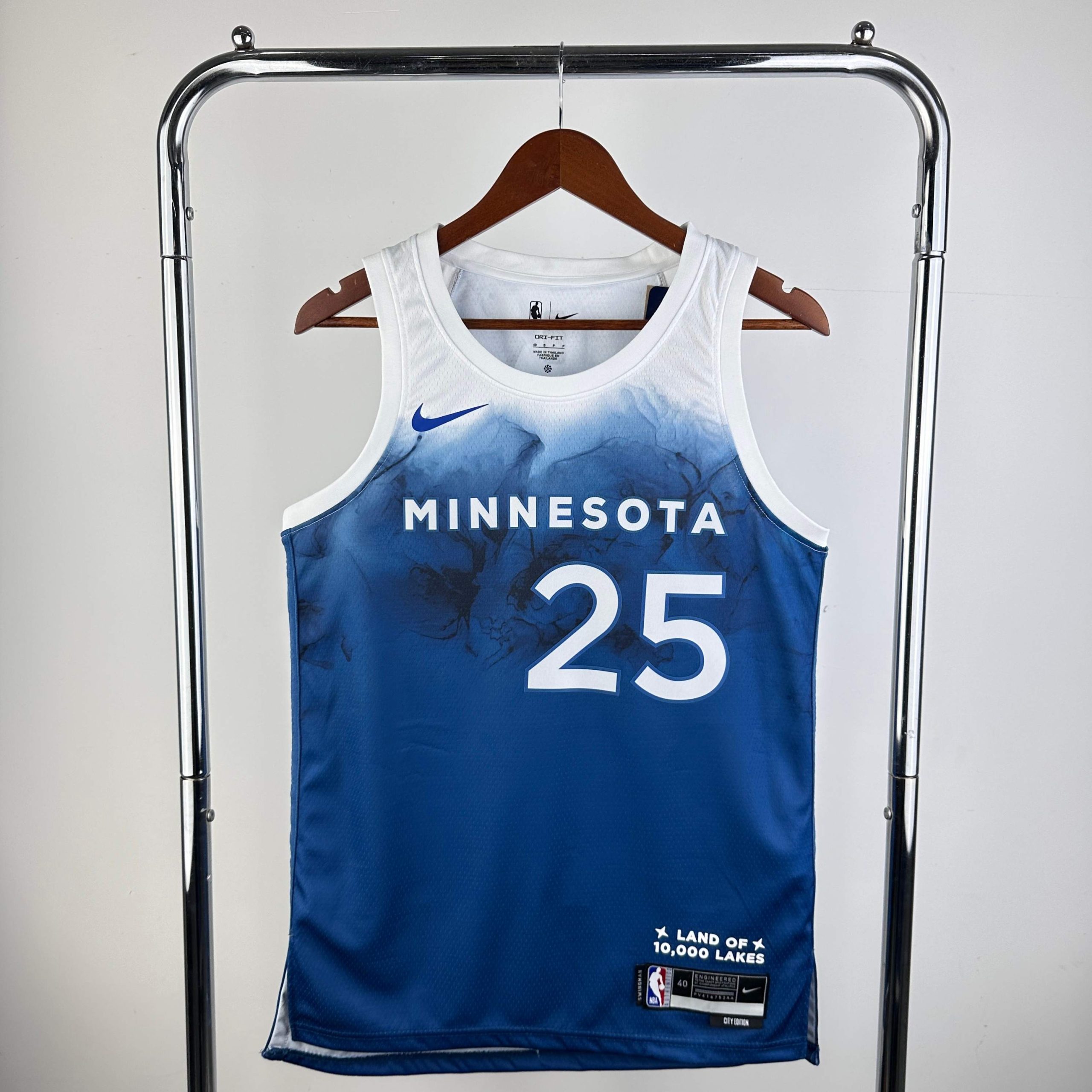 2024 season minnesota timberwolves city edition #25 derrick rose jersey image 1 2024 Season Minnesota Timberwolves City Edition #25 Derrick Rose Jersey - Image 1