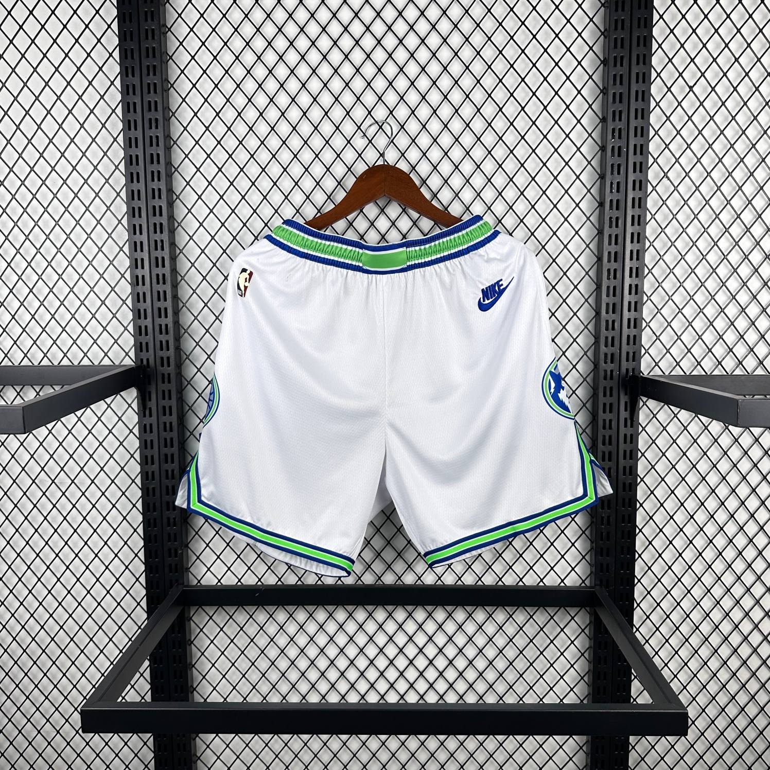 2024 season minnesota timberwolves retro basketball shorts image 1 2024 Season Minnesota Timberwolves Retro Basketball Shorts - Image 1