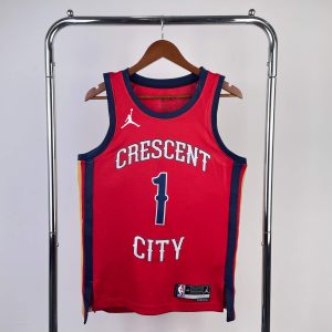 2024 Season New Orleans Pelicans Jordan Edition #1 Zion Williamson Jersey - Image 1