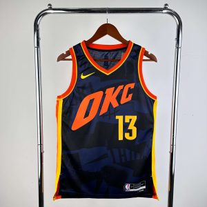 2024 Season Oklahoma City Thunder City Edition #13 Paul George Jersey - Image 1