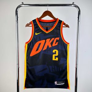 2024 Season Oklahoma City Thunder City Edition #2 Shai Gilgeous-Alexander Jersey - Image 1