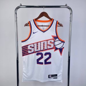 2024 Season Phoenix Suns Home White #22 Deandre Ayton Jersey - Image 1