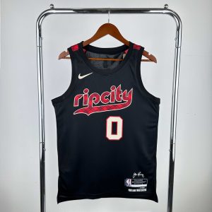 2024 Season Portland Trail Blazers City Edition #0 Damian Lillard Jersey - Image 1
