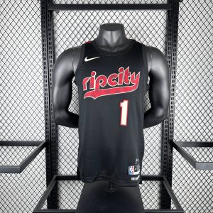 2024 Season Portland Trail Blazers City Edition #1 Anfernee Simons Jersey - Image 1