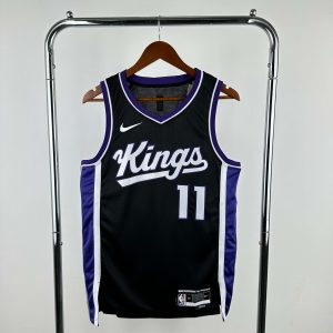 2024 Season Sacramento Kings Away Black #11 Domantas Sabonis Jersey - Image 1