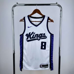 2024 Season Sacramento Kings Home White #8 Zach LaVine Jersey - Image 1
