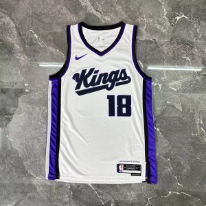 2024 Season Sacramento Kings White #18 Russell Westbrook Jersey - Image 1