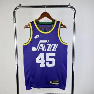 2024 Season Utah Jazz Retro #45 Donovan Mitchell Jersey - Image 1