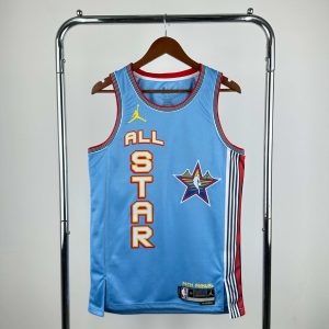 New arrivals 2025 All-Star Light Blue #0 Damian Lillard Jersey - Image 1