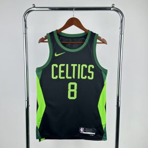 2025 Season Boston Celtics City Edition #8 Kristaps Porzingis Jersey - Image 1