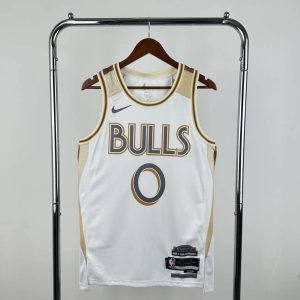 2025 Season Chicago Bulls City Edition #0 Coby White Jersey - Image 1