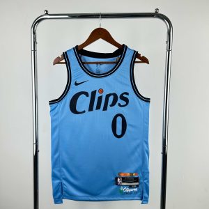 2025 Season Los Angeles Clippers City Edition #0 Russell Westbrook Jersey - Image 1