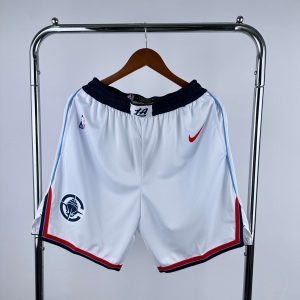 2025 Season Los Angeles Clippers White Basketball Shorts - Image 1