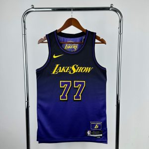 2025 Season Los Angeles Lakers City Edition #77 Luka Doncic Jersey - Image 1