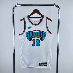 2025 Season Memphis Grizzlies Retro #12 Ja Morant Jersey - Image 1