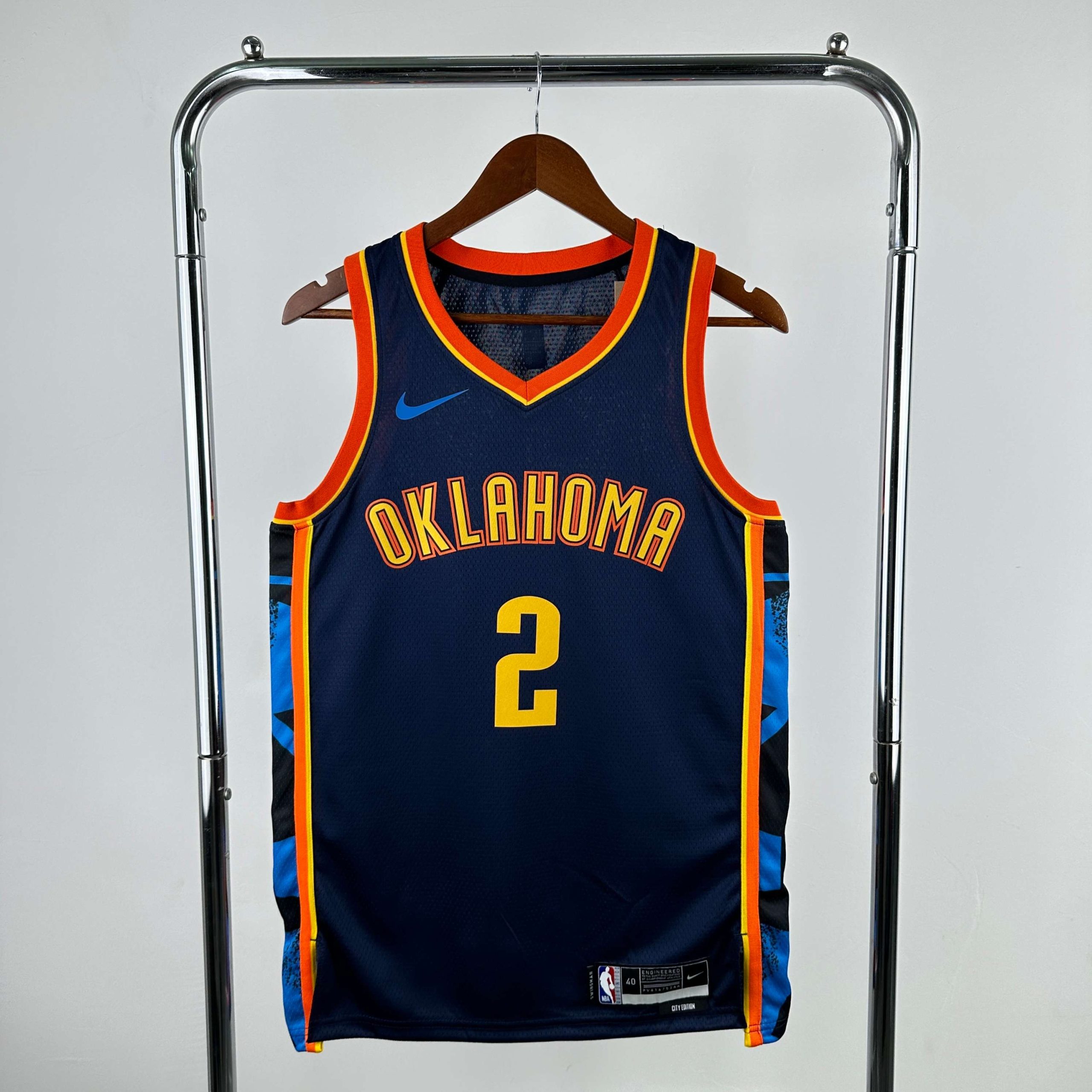 2025 season oklahoma city thunder city edition #2 shai gilgeous alexander jersey image 1 2025 Season Oklahoma City Thunder City Edition #2 Shai Gilgeous-Alexander Jersey - Image 1
