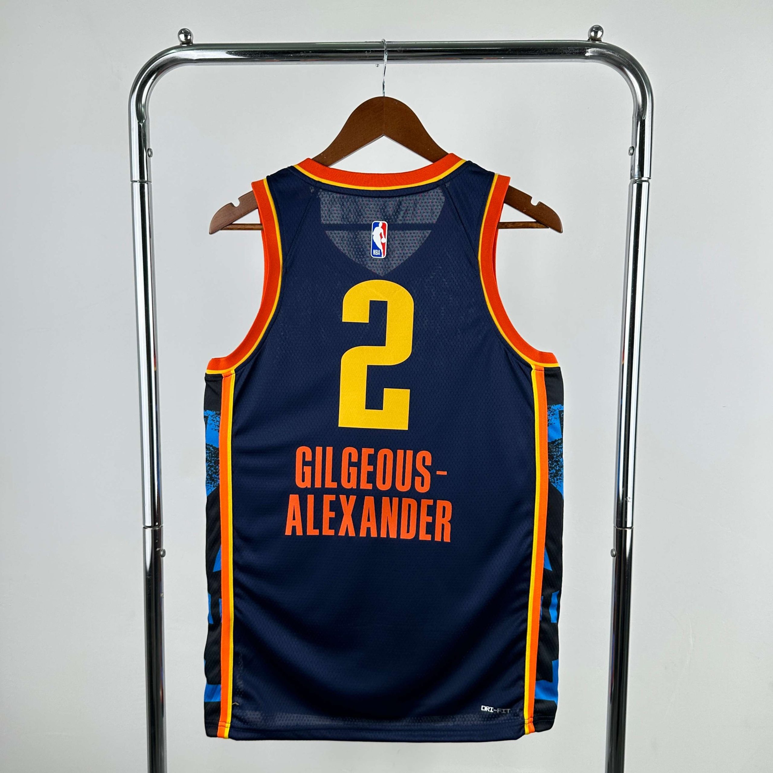 2025 season oklahoma city thunder city edition #2 shai gilgeous alexander jersey image 2 2025 Season Oklahoma City Thunder City Edition #2 Shai Gilgeous-Alexander Jersey - Image 2