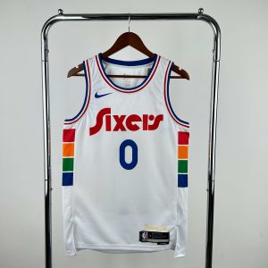 2025 Season Philadelphia 76ers City Edition #0 Tyrese Maxey Jersey - Image 1