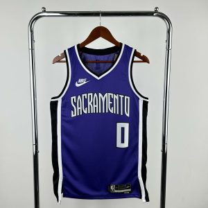 2025 Season Sacramento Kings Retro #0 Malik Monk Jersey - Image 1