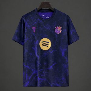 2026/27 Barcelona Purple Marbled Pattern Pre-Match Jersey - Front