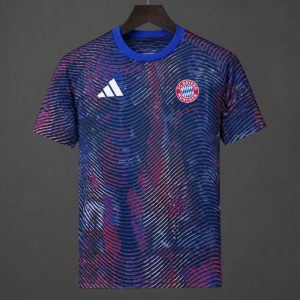 2026/27 Bayern Munich Multi-Color Neon Wave Print Pre-Match Training Jersey - Front