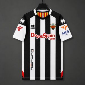 2026/27 Castellon Home White Black Jersey - Front