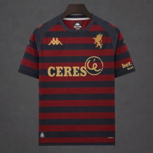 2026/27 Genoa Third Maroon Stripes Jersey - Front