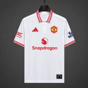 2026/27 Manchester United White Polo Jersey - Front