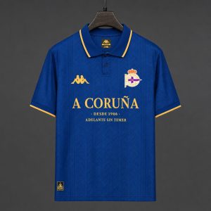 2026/27 RC Deportivo de La Coruña 120th Anniversary Special Edition Blue Polo Jersey - Front
