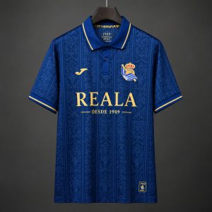 2026/27 Real Sociedad Polo Collar Navy Jersey - Front