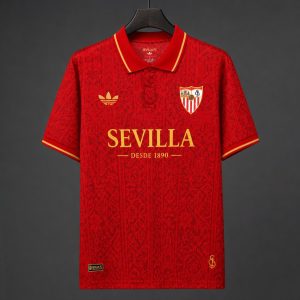 2026/27 Sevilla FC 135th Anniversary Special Edition Red Polo Jersey - Front