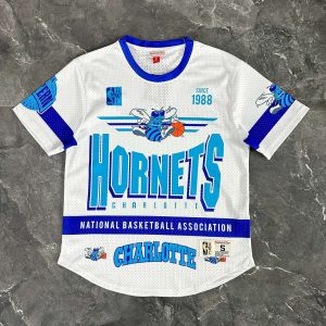 2026 M&N Retro T-Shirt Charlotte Hornets - Image 1