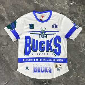 2026 M&N Retro T-Shirt Milwaukee Bucks - Image 1