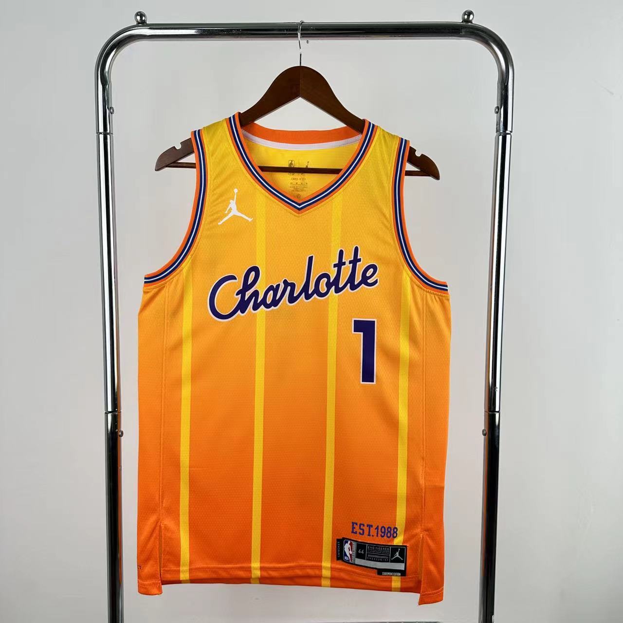 2026 season charlotte hornets city edition #1 lamelo ball jersey image 1 2026 Season Charlotte Hornets City Edition #1 LaMelo Ball Jersey - Image 1