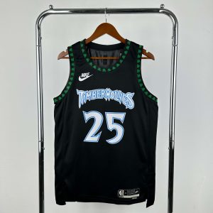 2026 Season Minnesota Timberwolves Retro #25 Derrick Rose Jersey - Image 1