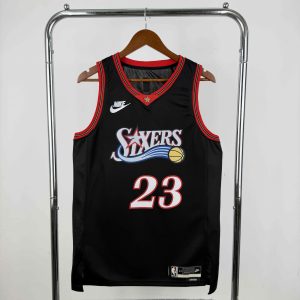 2026 Season Philadelphia 76ers Retro Black #23 LeBron James Jersey - Image 1