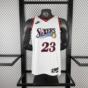 2026 Season Philadelphia 76ers Retro White #23 LeBron James Jersey - Image 1