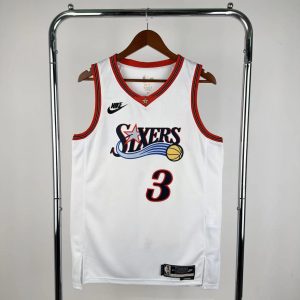 2026 Season Philadelphia 76ers Retro White #3 Allen Iverson Jersey - Image 1