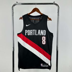 2026 Season Portland Trail Blazers Away Black #8 Deni Avdija Jersey - Image 1