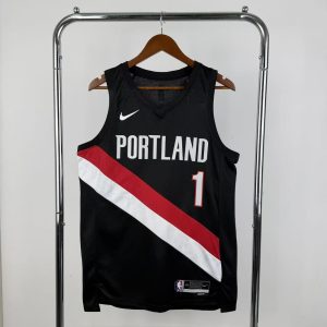 2026 Season Portland Trail Blazers Black #1 Ja Morant Jersey - Image 1