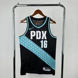 2026 Season Portland Trail Blazers City Edition #16 Yang Hansen Jersey - Image 1