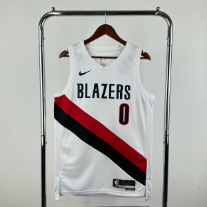 2026 Season Portland Trail Blazers Home White #0 Damian Lillard Jersey - Image 1