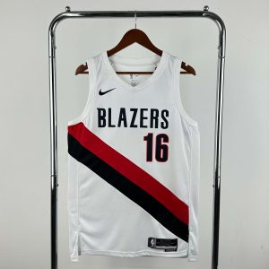 2026 Season Portland Trail Blazers Home White #16 Yang Hansen Jersey - Image 1