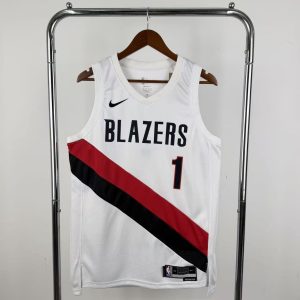 2026 Season Portland Trail Blazers White #1 Ja Morant Jersey - Image 1