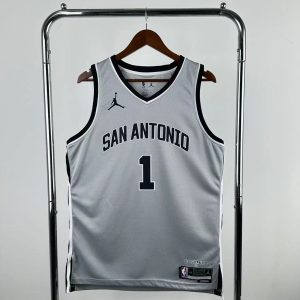 2026 Season San Antonio Spurs Limited Edition Gray #1 Victor Wembanyama Jersey - Image 1