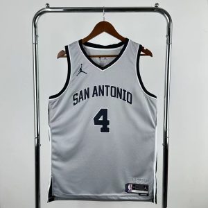 2026 Season San Antonio Spurs Limited Edition Gray #4 De'Aaron Fox Jersey - Image 1